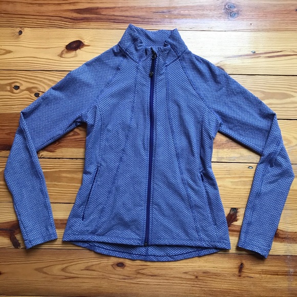 Athleta Purple Herringbone Jacket, EUC, S - Picture 3 of 16